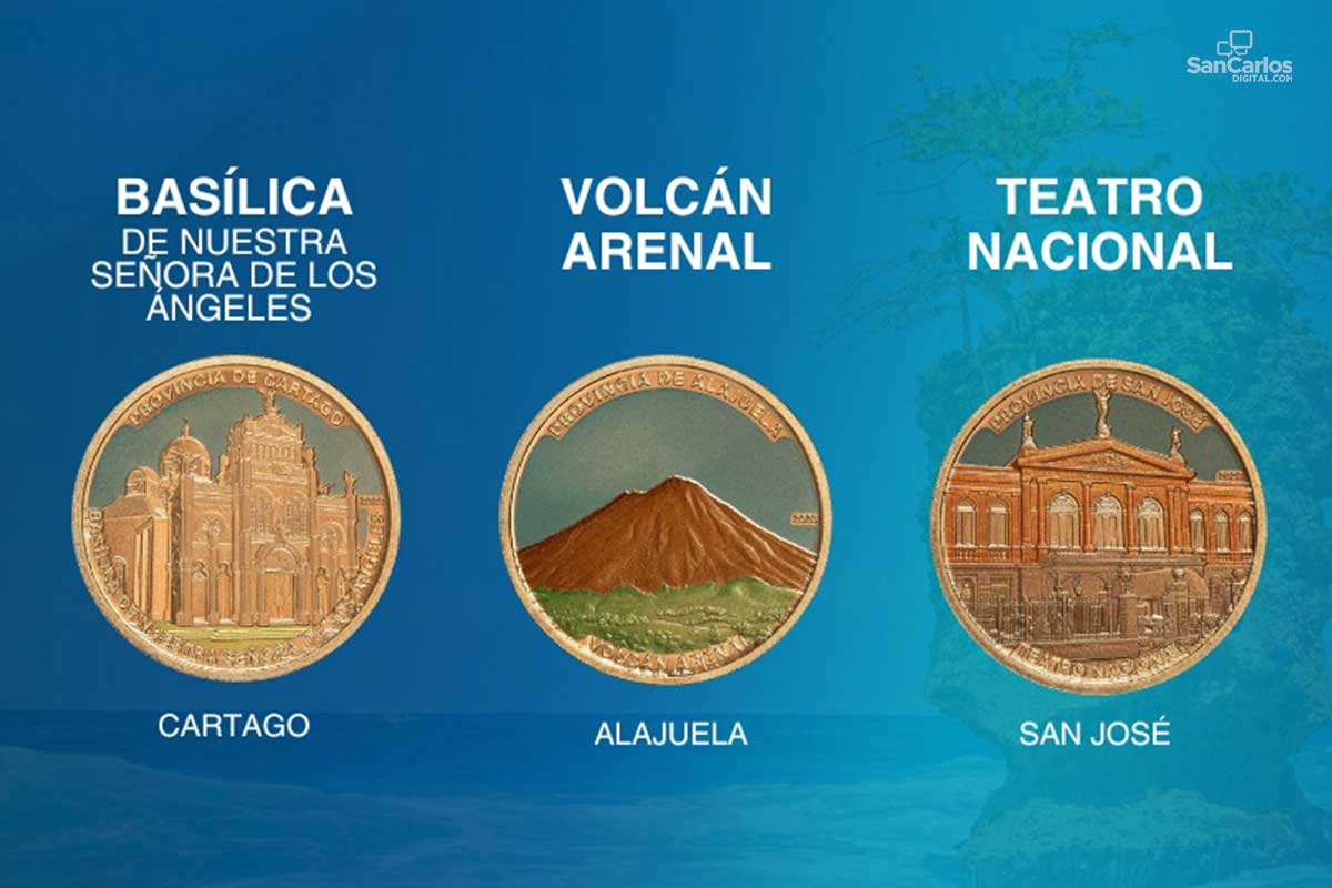El volcán Arenal observará monedas de ¢25.