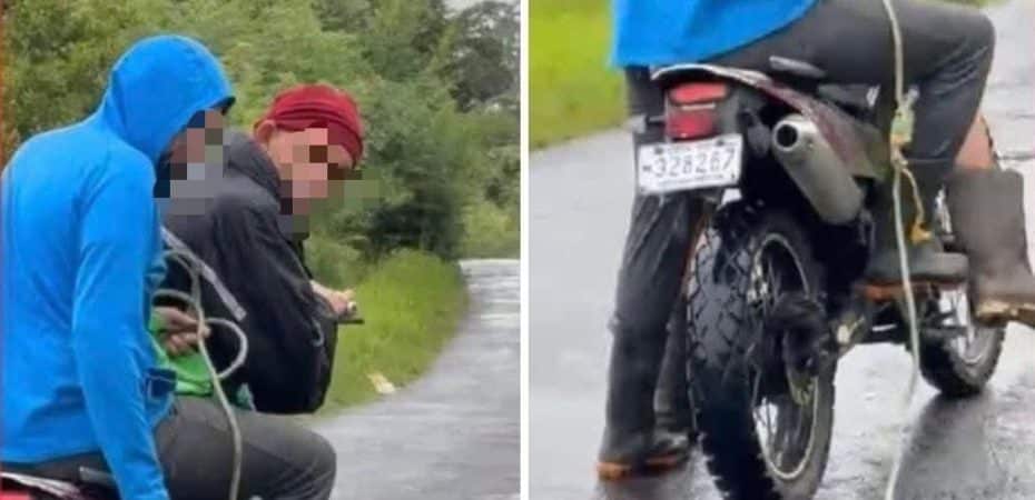Video tomando dos sujetos de motocicleta que arrastra un cachorro

 – Noticias cr