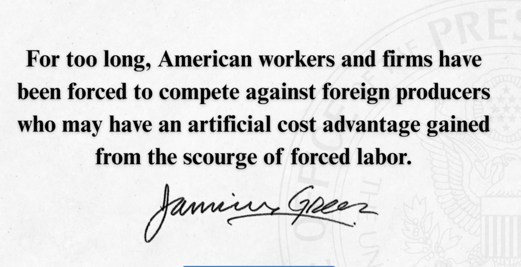 estudio sobre trabajo forzoso Estados Unidos